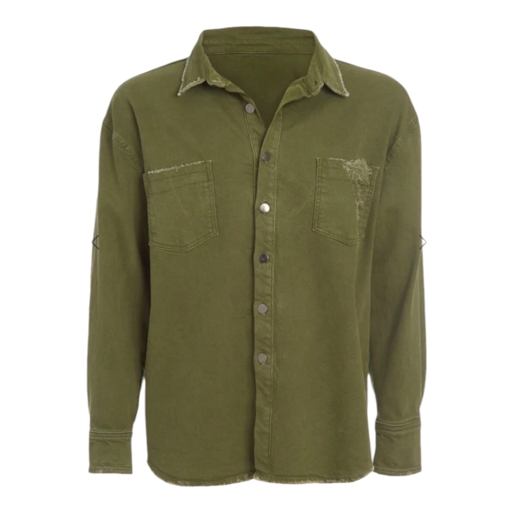 Ser.O.ya Alex Shirt Jacket Hunter Green NWT $320 Size XS